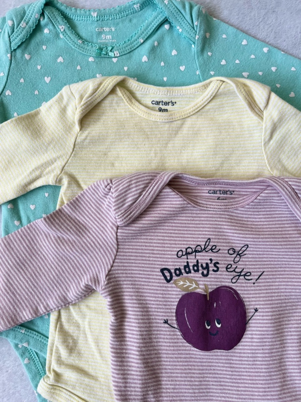 Carter's 3 Long-Sleeve Onesies Set